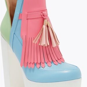 Colorful Women's Tassel Platform Shoes
